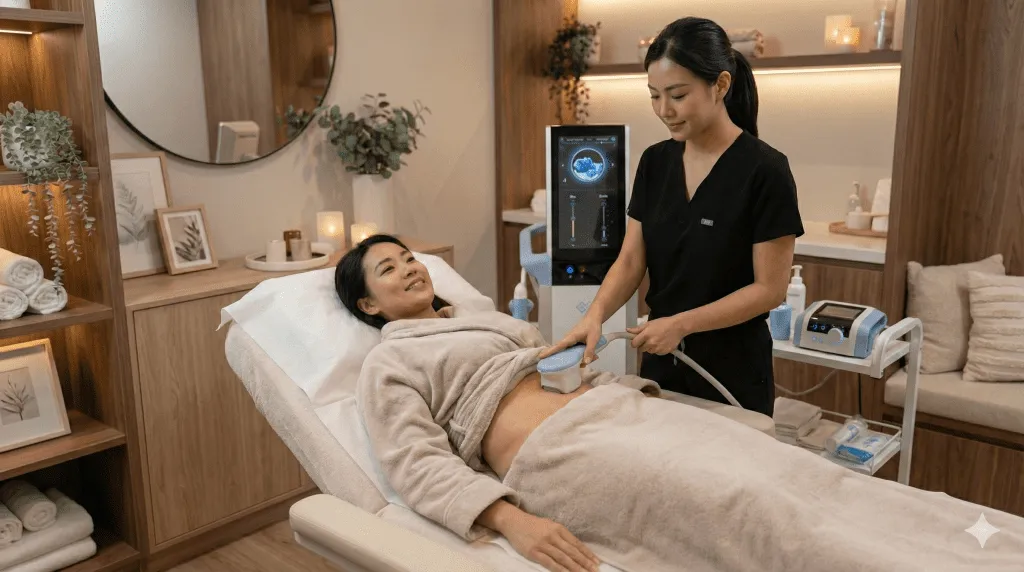 Peko Beauty 朗豪坊店 Exion 溶脂過程實拍